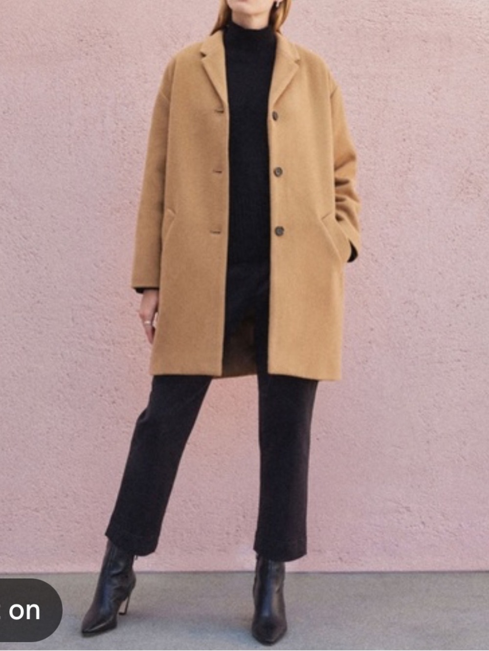 Everlane THE ITALIAN REWOOL® COCOON COAT Size M